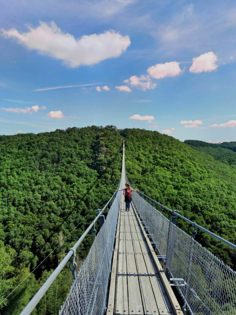 Zurück über die Geierlay Brücke wandern nach Mörsdorf zum Parkplatz