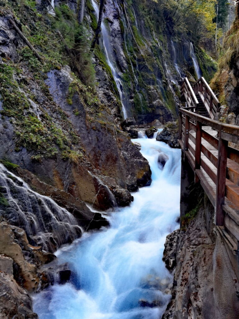 Deutschland Sehenswürdigkeiten in Oberbayern: Die Wimbachklamm