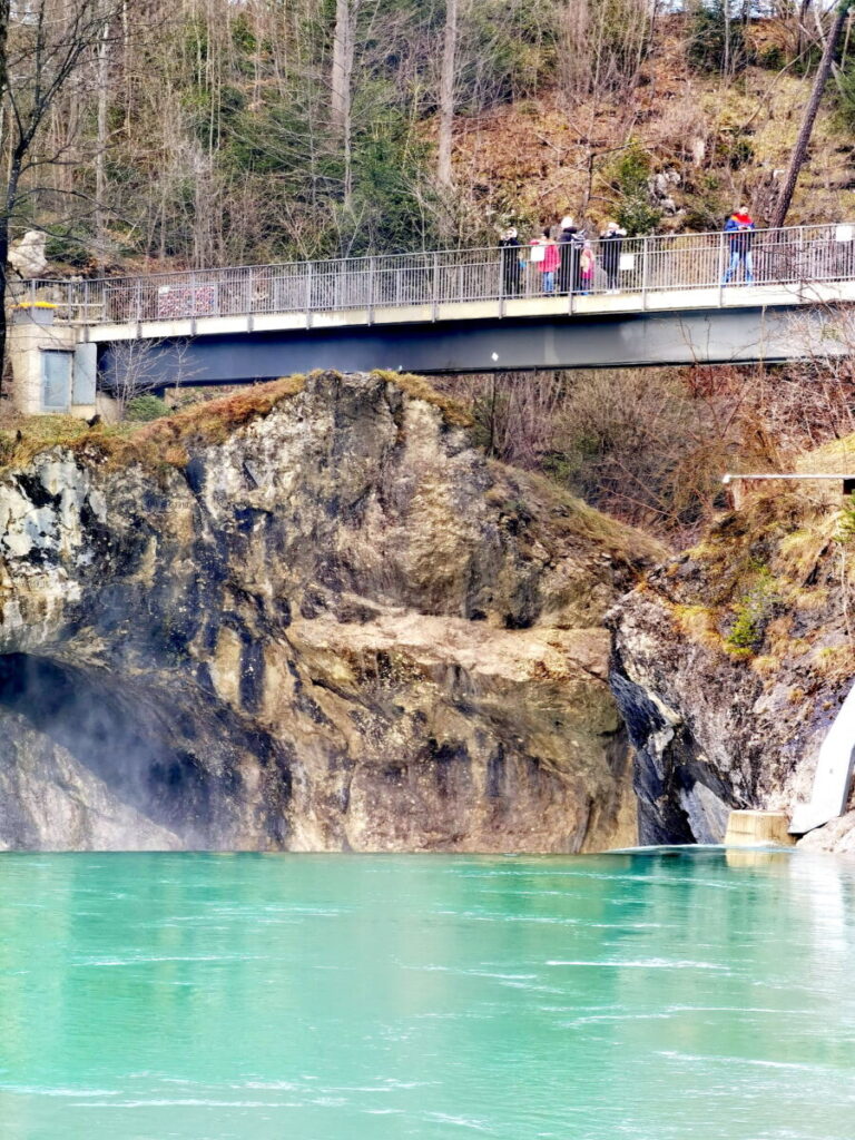 Brücken Deutschland, die leicht zu erreichen und zudem sehenswert sind: Der Maxsteg am Lechfall