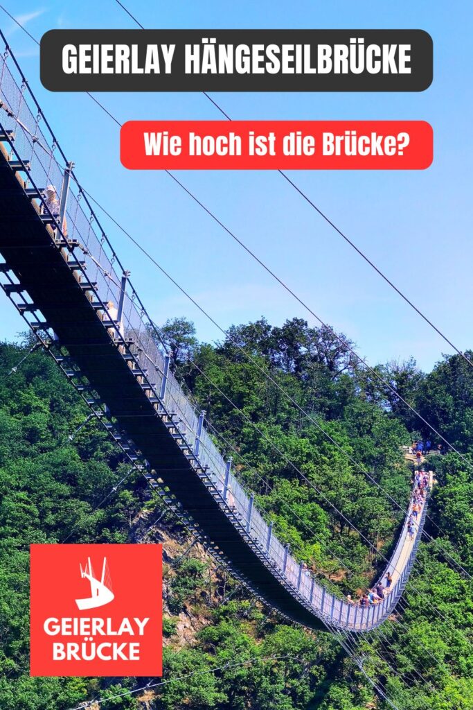Geierlay Brücke Höhe