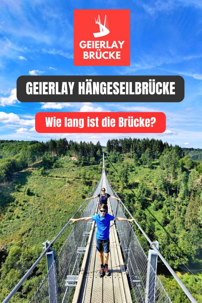 Geierlay Brücke Länge