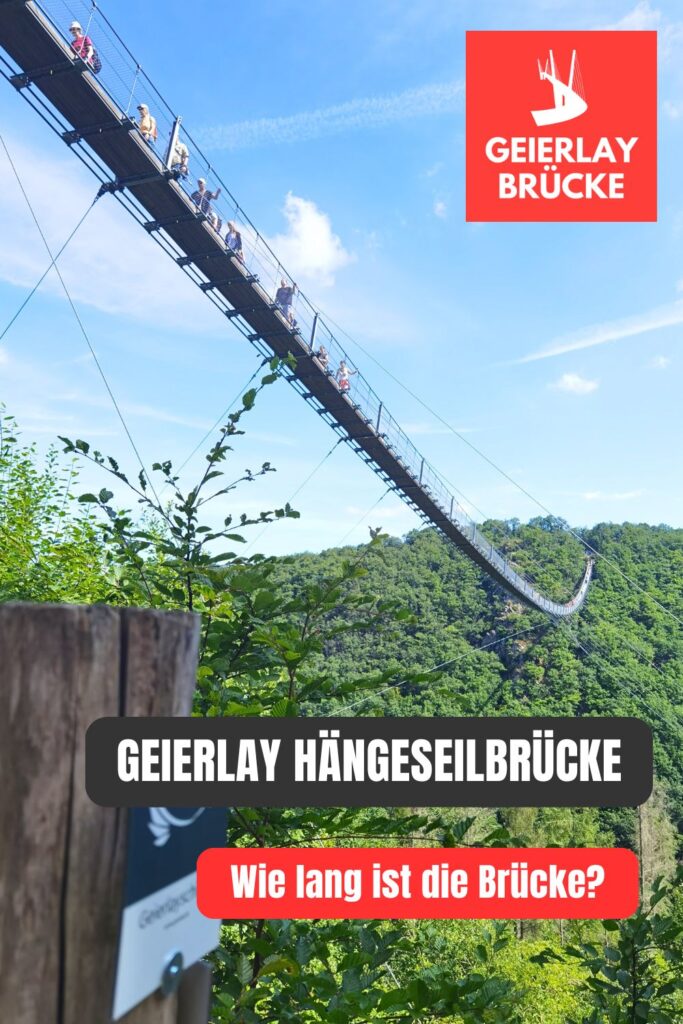 Geierlay Brücke Länge